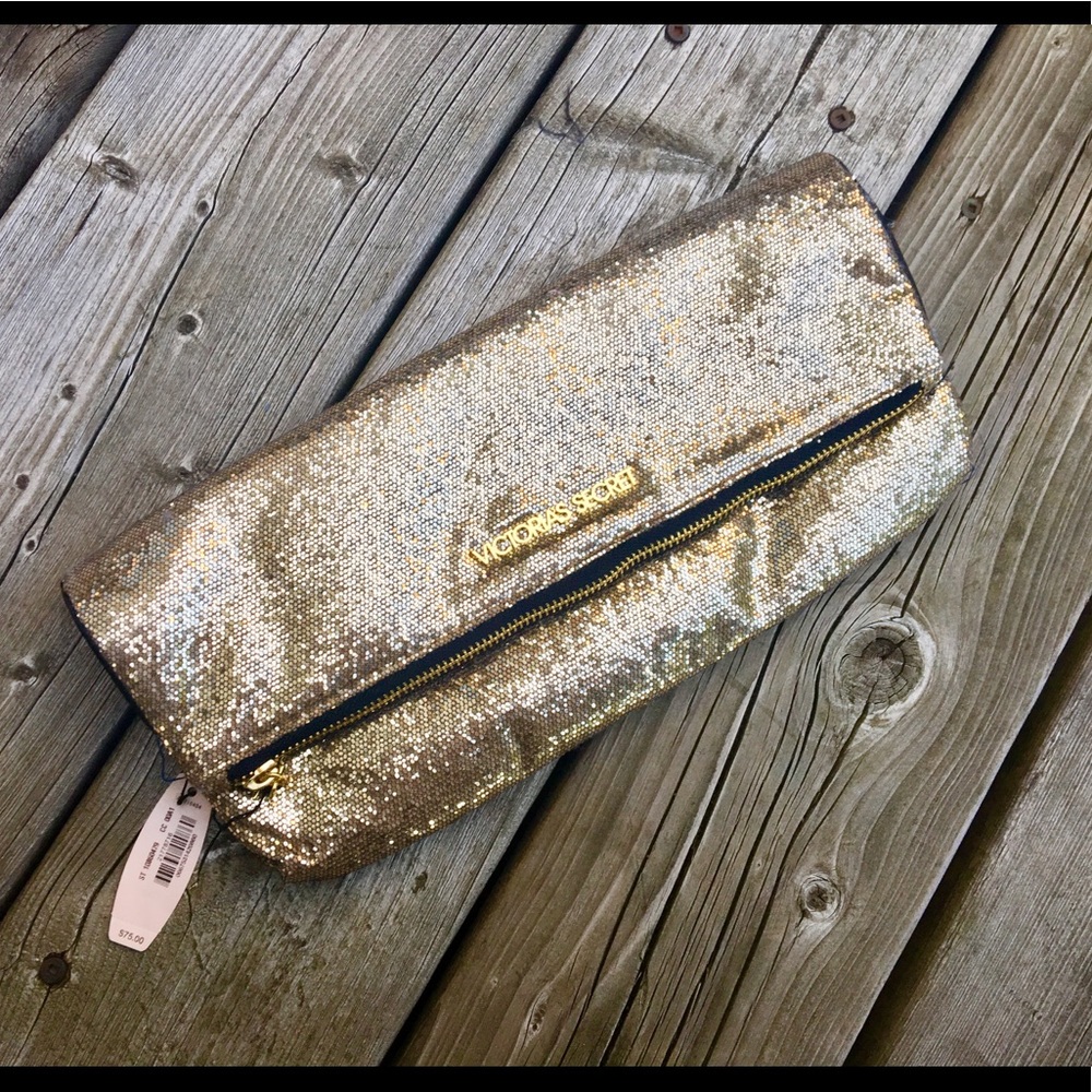 Gold Victoria’s Secret clutch